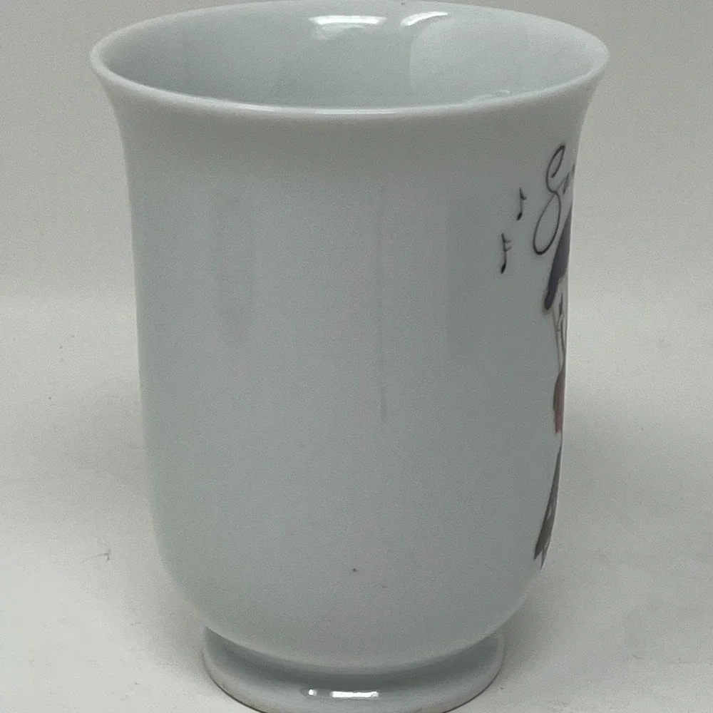 Pottery Barn Santa Baby Parachute Coffee Mug Cup Christmas NEW